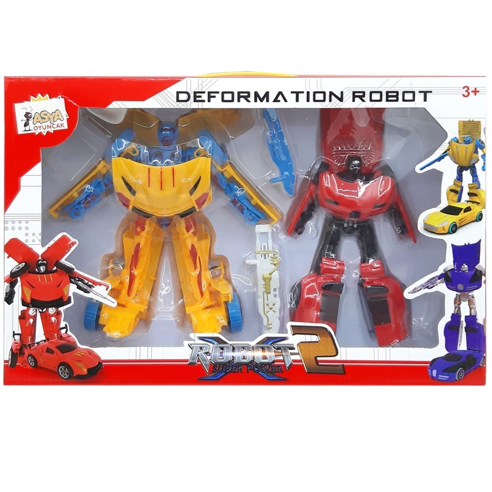 İkili Transformers Silahlı Robot 21 Cm 02717-M205-1-Karakter Figürleri