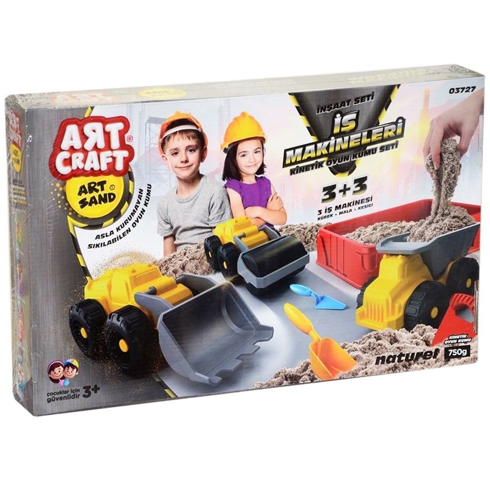 İş Makineleri Kum Seti 750 gr 03727-Oyun Hamuru