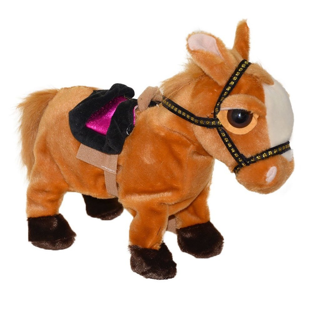 Kablolu Müzikli Sevimli At 27 Cm YY199011-Peluş Oyuncaklar