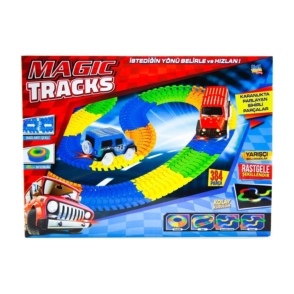 Kayyum 384 Parça Magic Tracks Yol Oyun Seti-Erkek Oyun Setleri