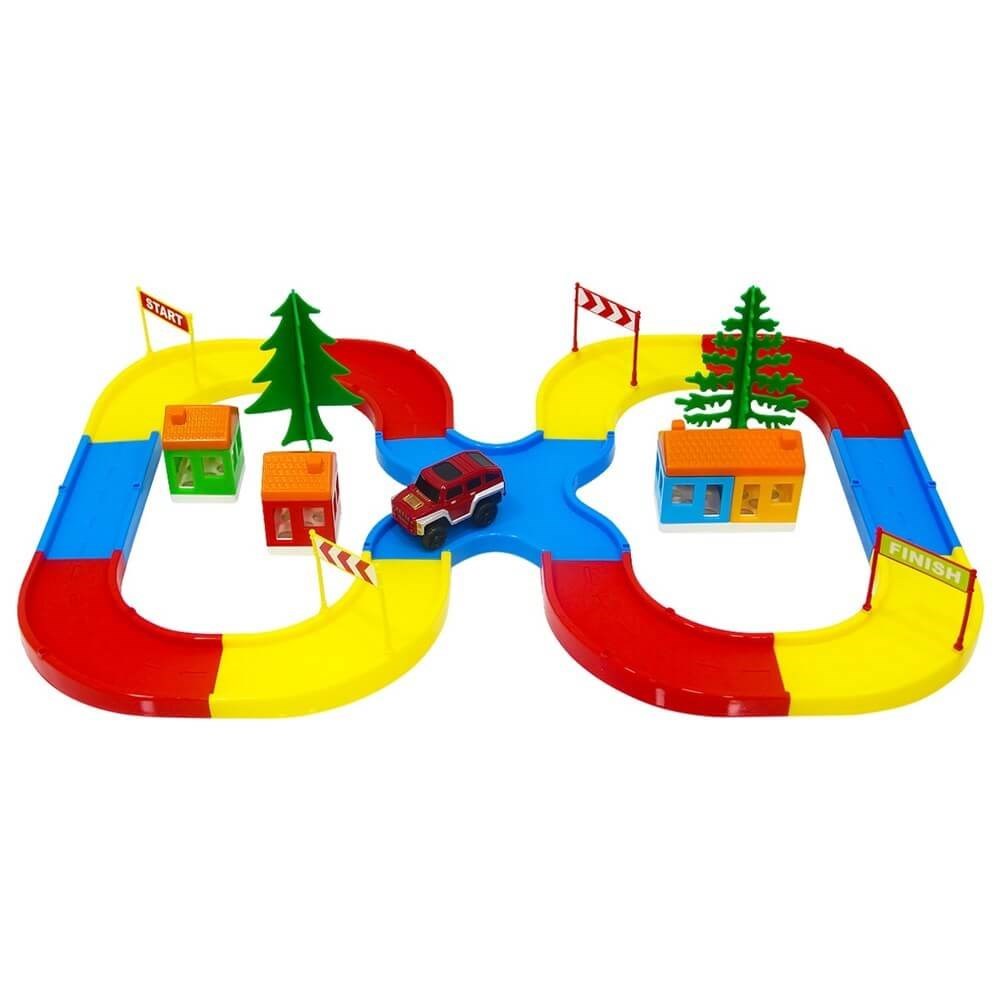 Kesişen Yol Seti ve Pilli Araba-Erkek Oyun Setleri