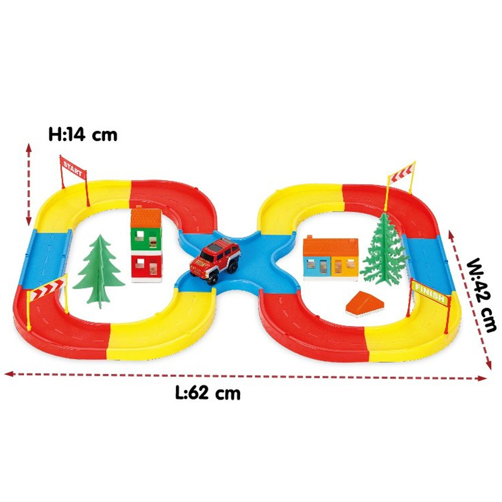 Kesişen Yol Seti ve Pilli Araba-Erkek Oyun Setleri