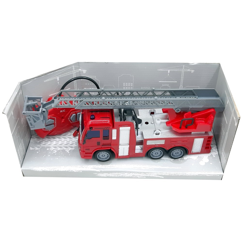 Kırmızı Işıklı Şarjlı Uzaktan Kumandalı İtfaiye 20 Cm SH091-326B-Kumandalı İş Makineleri