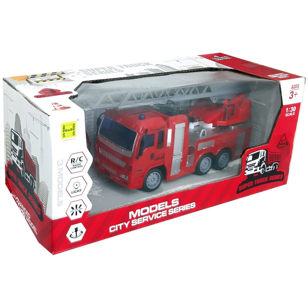 Kırmızı Işıklı Şarjlı Uzaktan Kumandalı İtfaiye 20 Cm SH091-326B-Kumandalı İş Makineleri