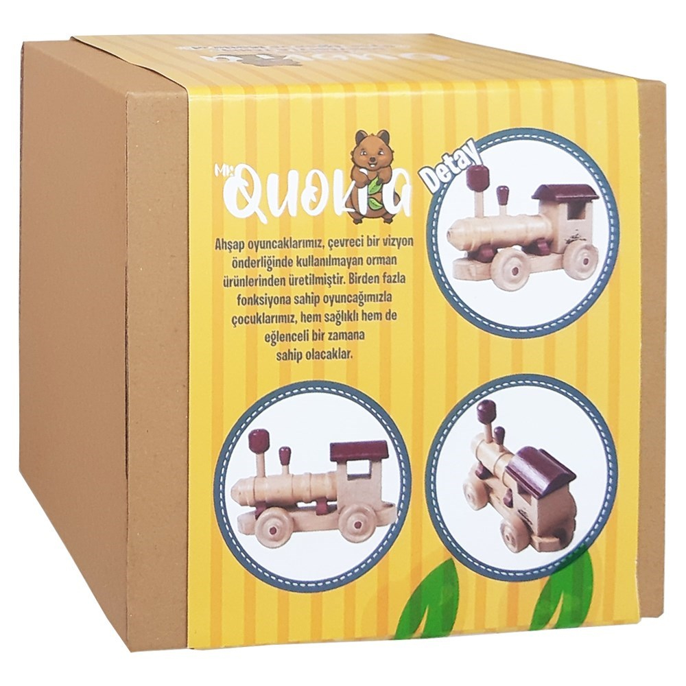 Kolat Oyuncak Quokka Buharlı Lokomotif MR0053-Ahşap Oyuncaklar