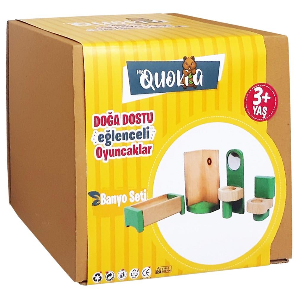 Kolat Oyuncak Quokka Eflatun Banyo Seti MR0054-Ahşap Oyuncaklar