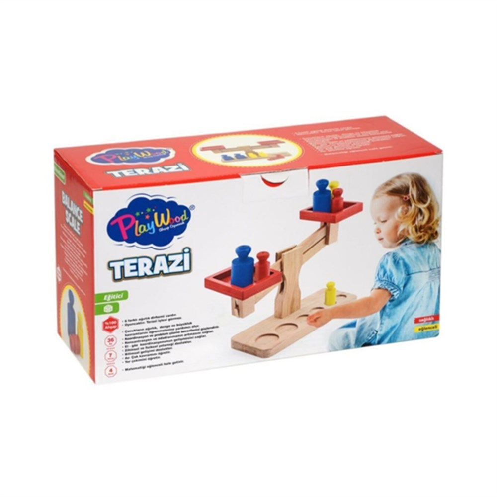 Kutu Ahşap Terazi-Akıl Oyunları