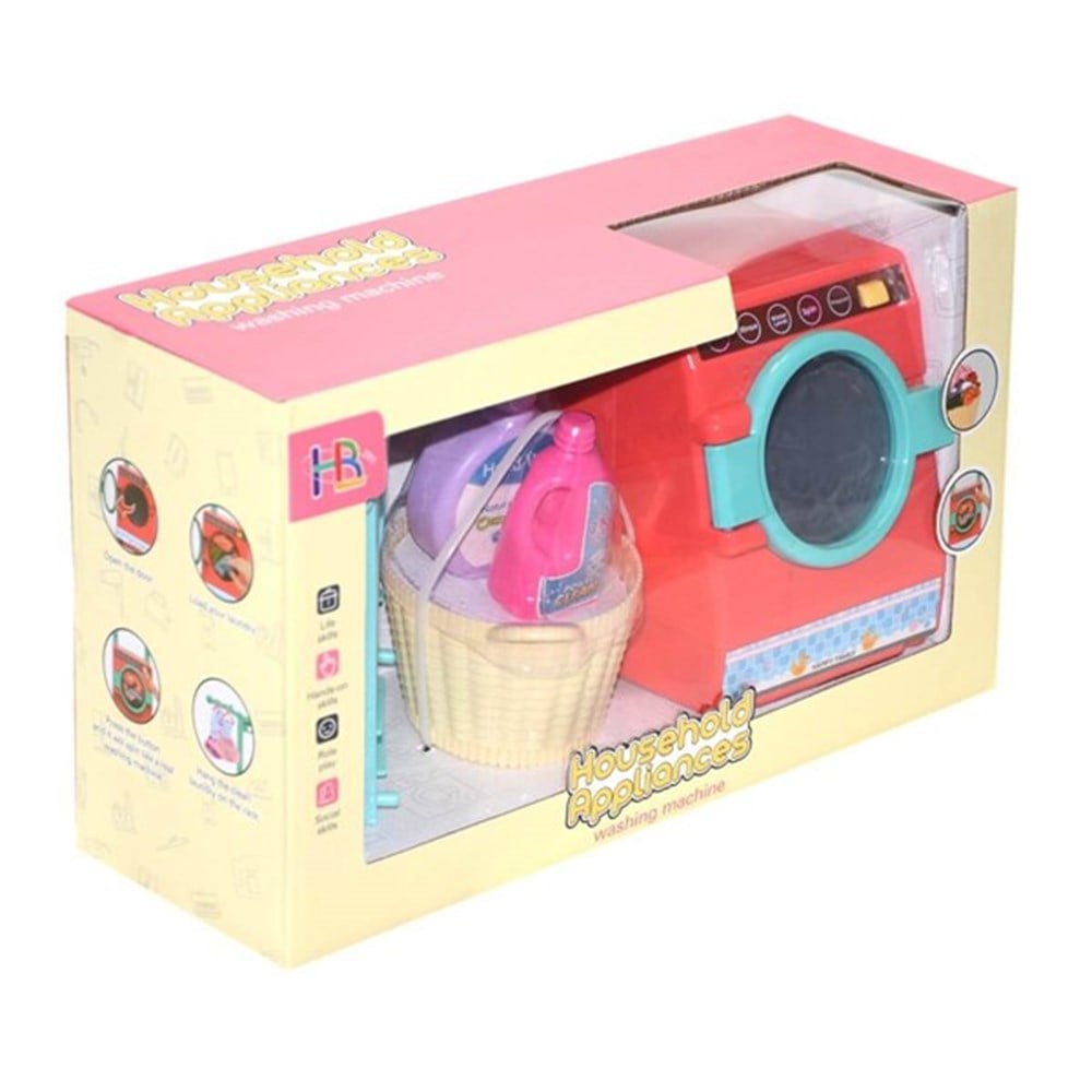 Kutulu Pilli Çamaşır Makinesi-Kız Oyun Setleri