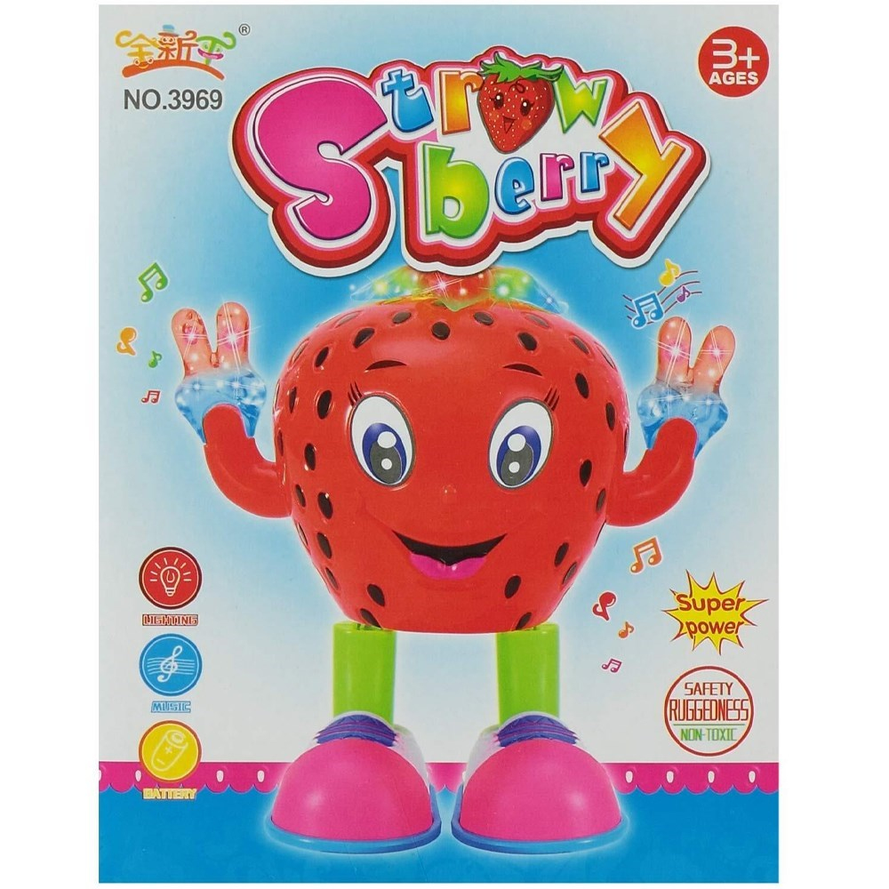 Kutulu Pilli Dans Eden Çilek 3969-Oyuncak Robotlar