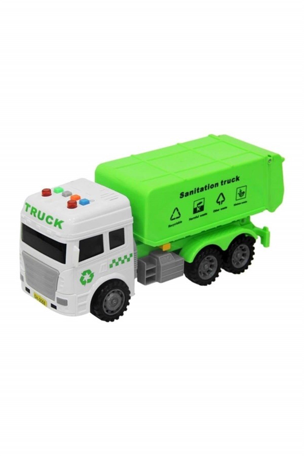 Kutulu Sesli ve Işıklı Çöp Kamyonu-Kumandasız Arabalar