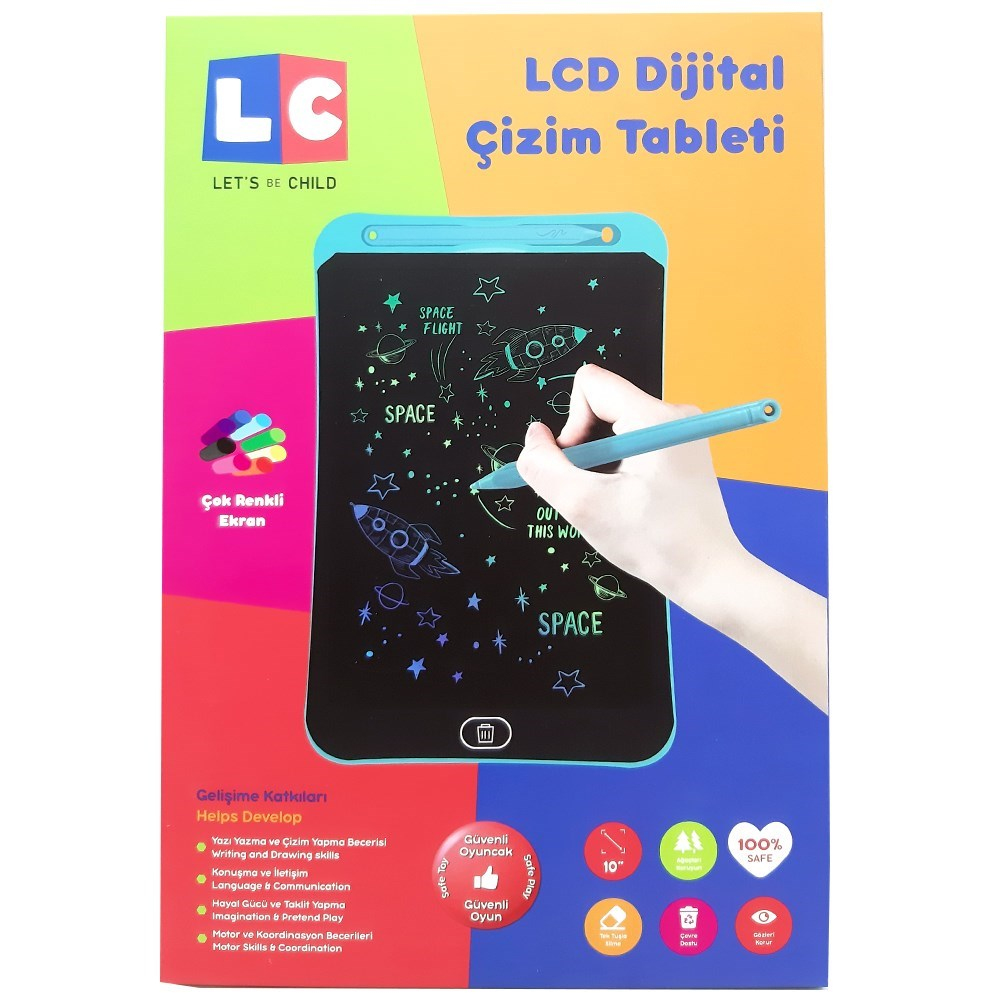 Lc Dijital Renkli Çizim Tableti 25 Cm LC-30910-Akıl Oyunları