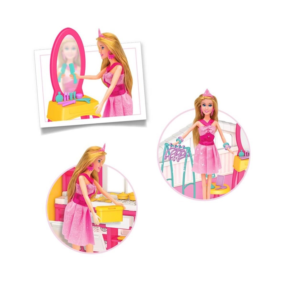 Linda'nın 2 Katlı Evi 03734-Kız Oyun Setleri