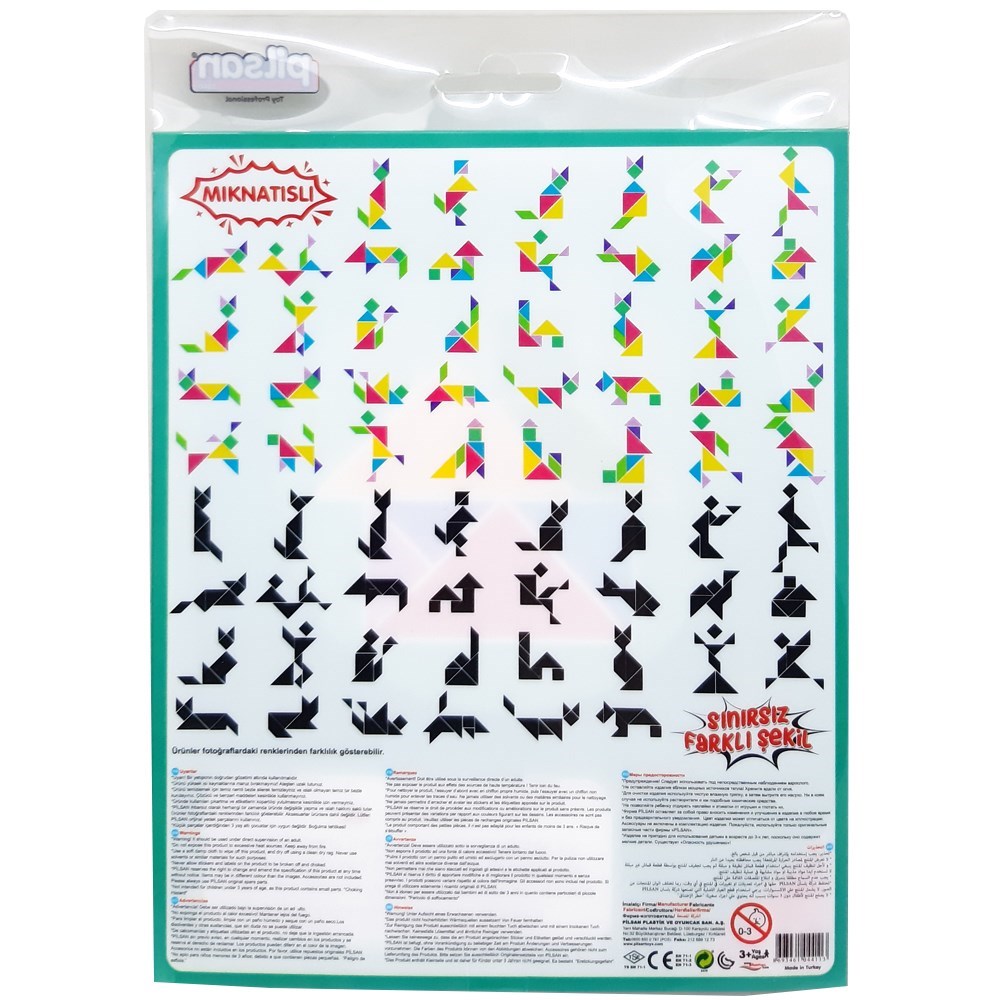Manyetik Tangram 03569-Çocuk Puzzle