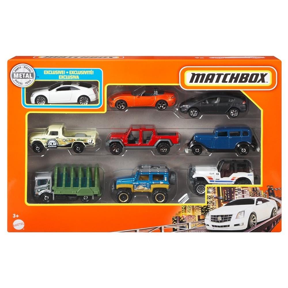 Matchbox 9 Lu Araba Seti X7111-Diecast Model Arabalar