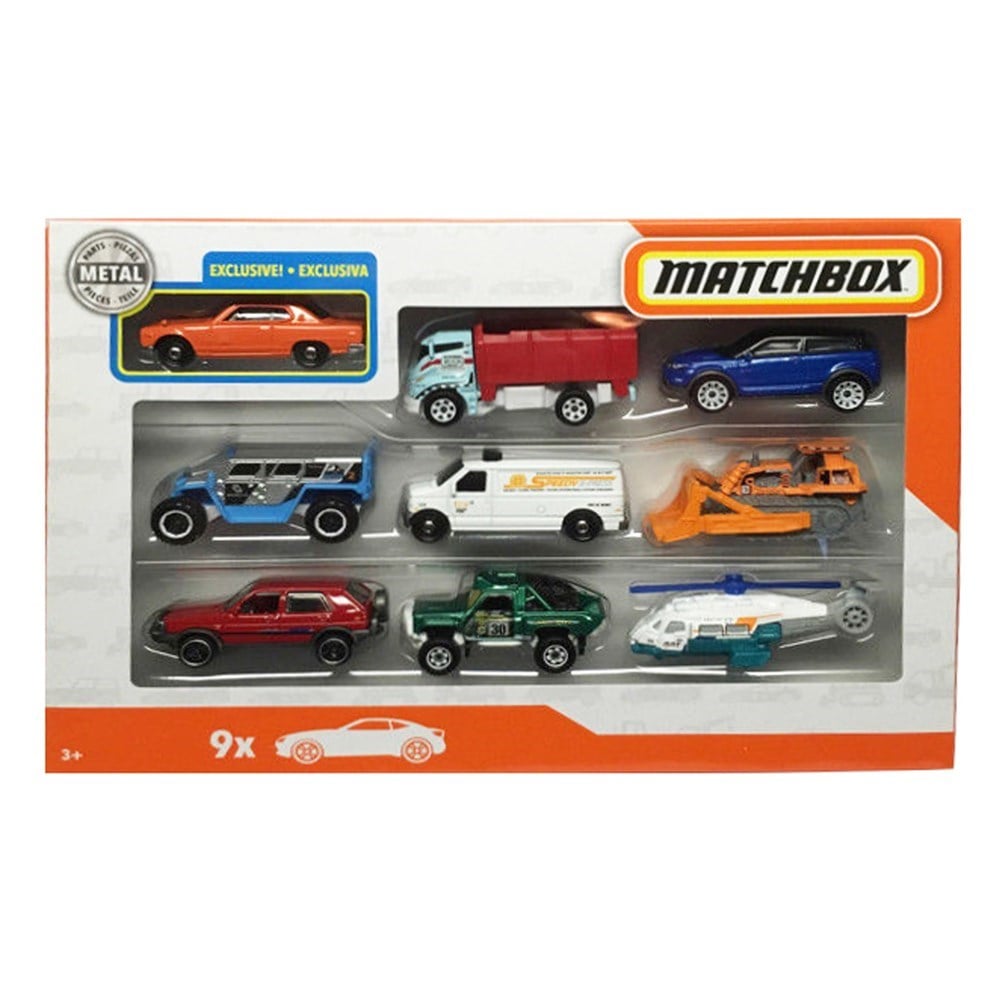 Matchbox 9 Lu Araba Seti X7111-Diecast Model Arabalar