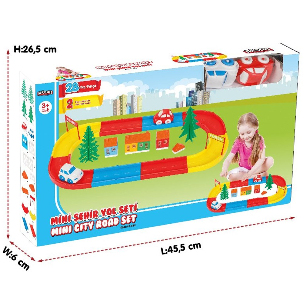 Mini Şehir Yol Seti-Erkek Oyun Setleri