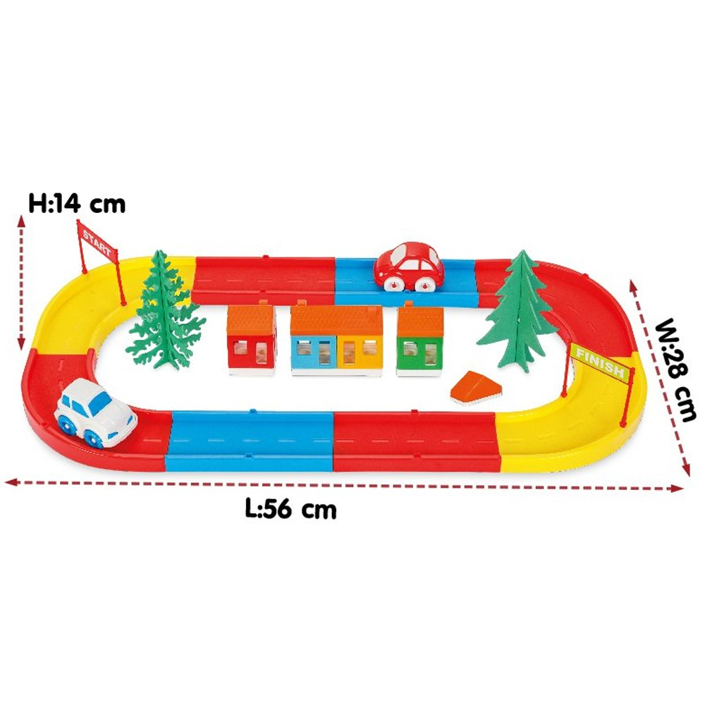 Mini Şehir Yol Seti-Erkek Oyun Setleri