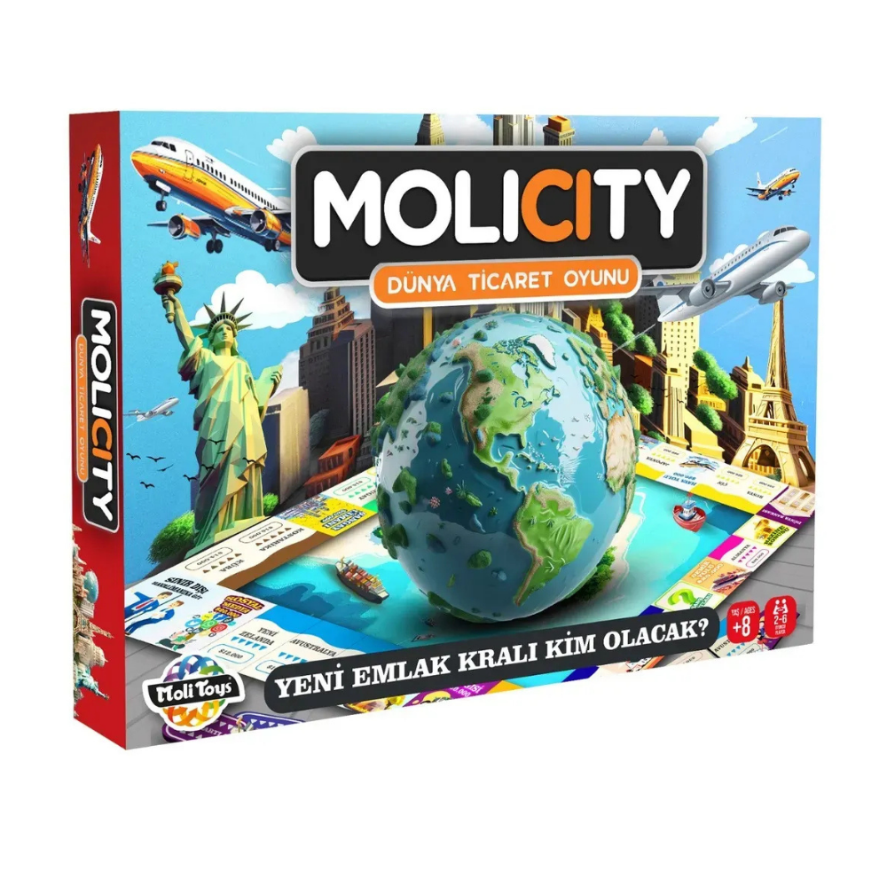 Moli Oyuncak Molipoly Emlak Ticareti Oyunu-Çocuk Kutu Oyunları