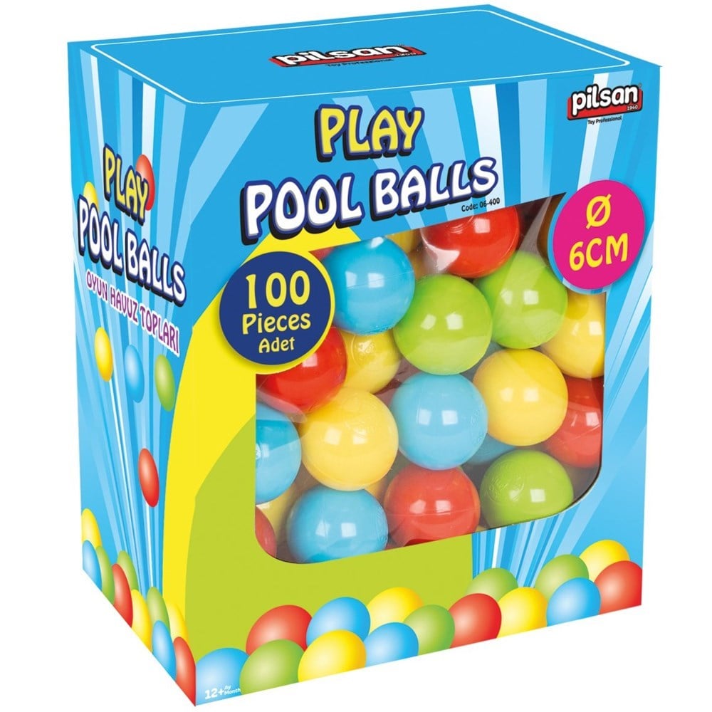 Oyun Havuzu Topları 6 cm 100'lü Kutulu-Deniz ve Havuz Oyuncakları