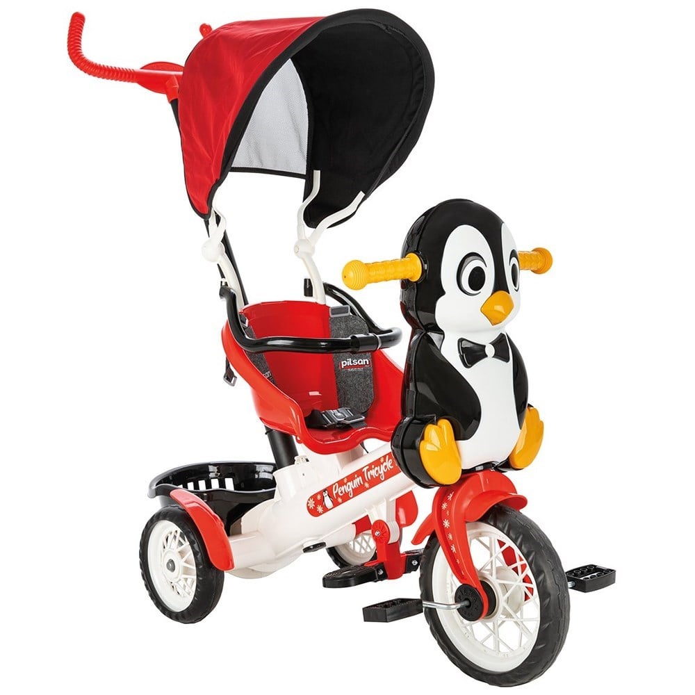 Penguen Kontrollü Bisiklet Kırmızı 96 Cm 07178-Bahçe Oyuncakları