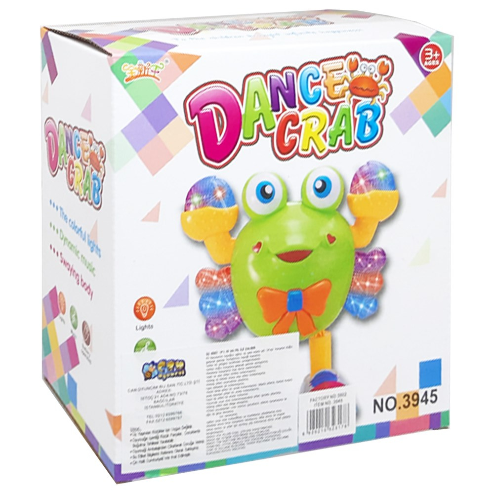 Pilli Işıklı Sesli Hareketli Yengeç 3945-Eğitici Bebek Oyuncakları