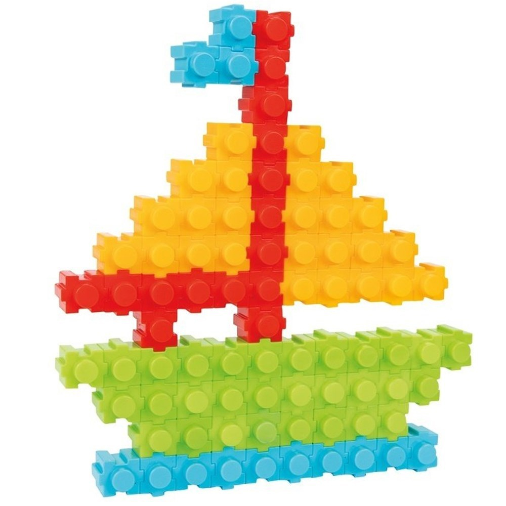 Pilsan 200 Parça Çıt Çıt Bloklar-Lego Oyuncak