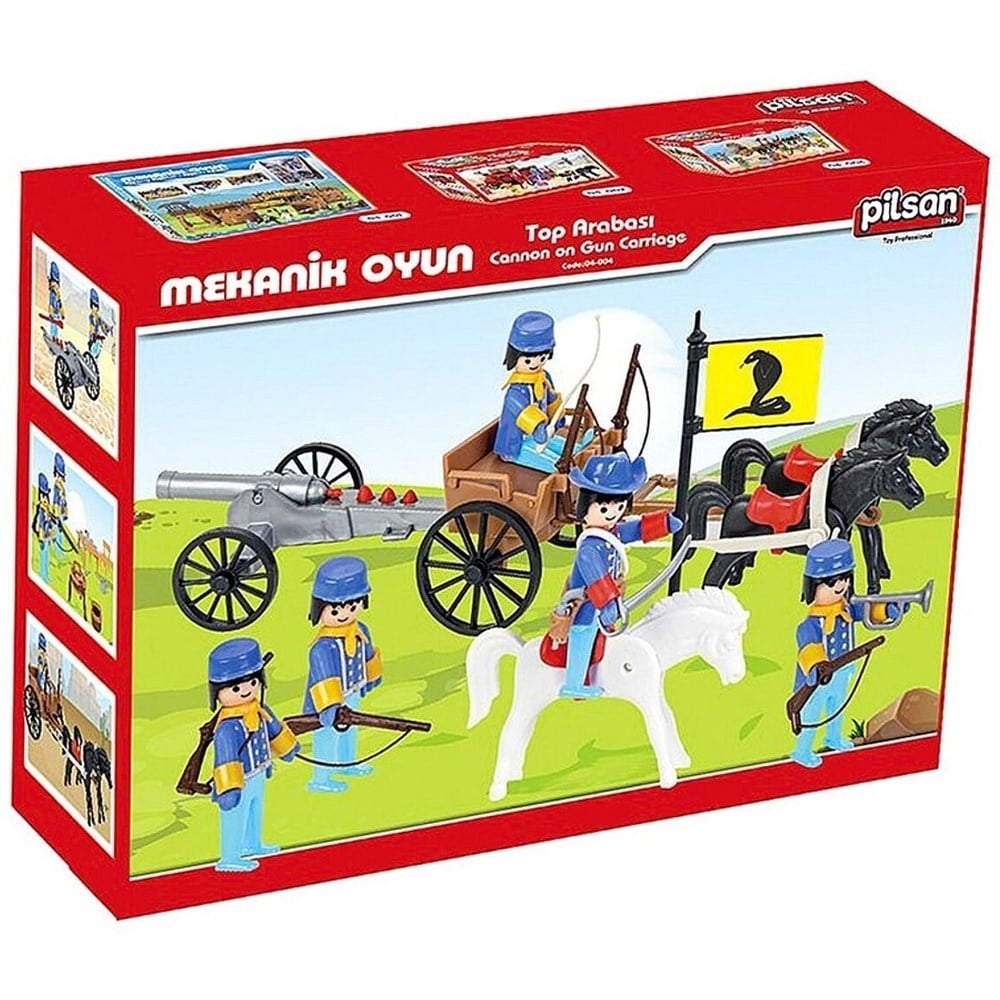 Pilsan Mini Mekanik Serisi 4 Top Arabası 04004-Erkek Oyun Setleri