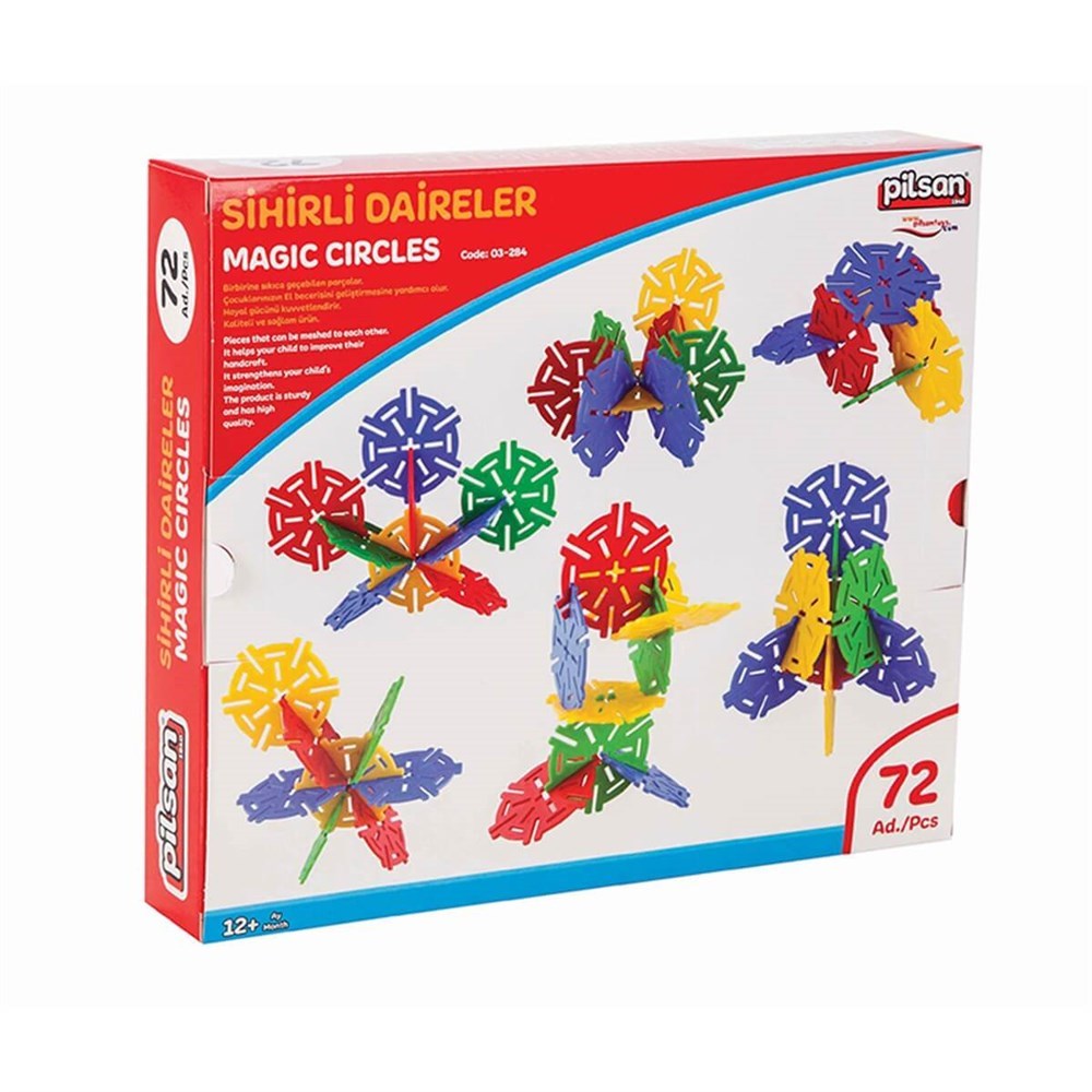 Pilsan Sihirli Daireler 72 Parça 03294-Lego Oyuncak