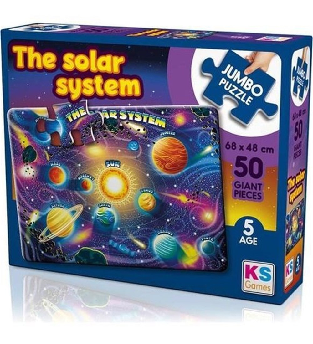 Planets Of Solar System Jumbo Puzzle 50 Parça-50 Parça Puzzle