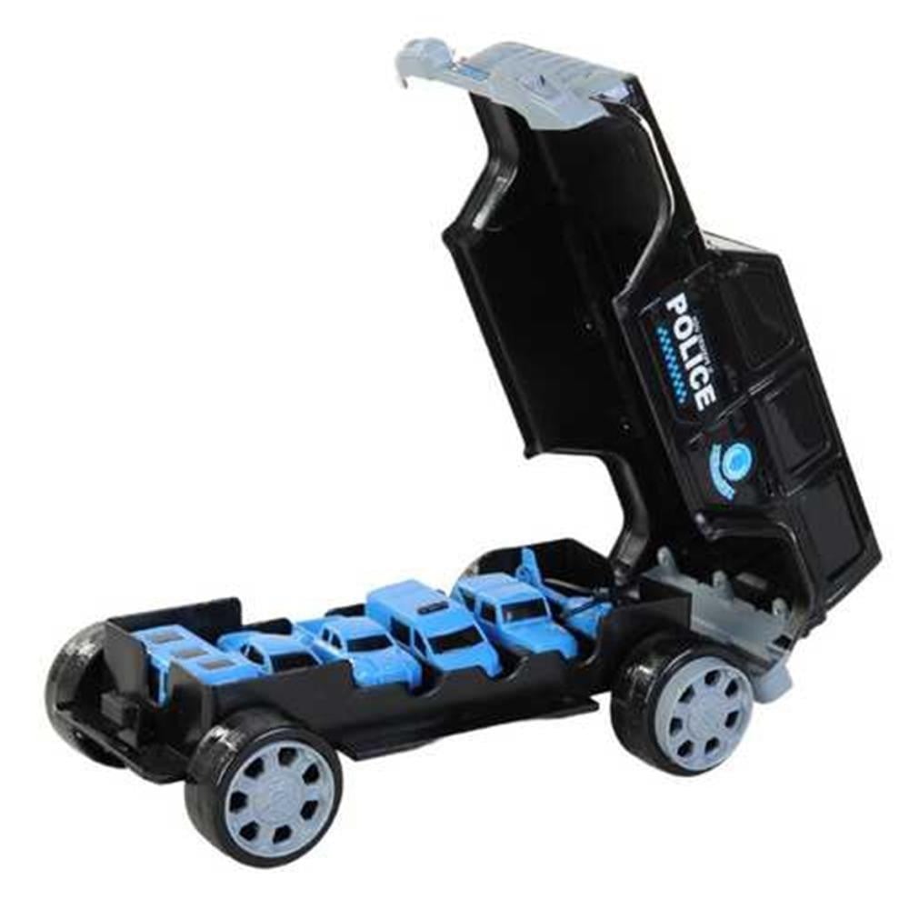 Polis Jeep 6 Mini Araç Detaylı 2007 JRK-Erkek Oyun Setleri