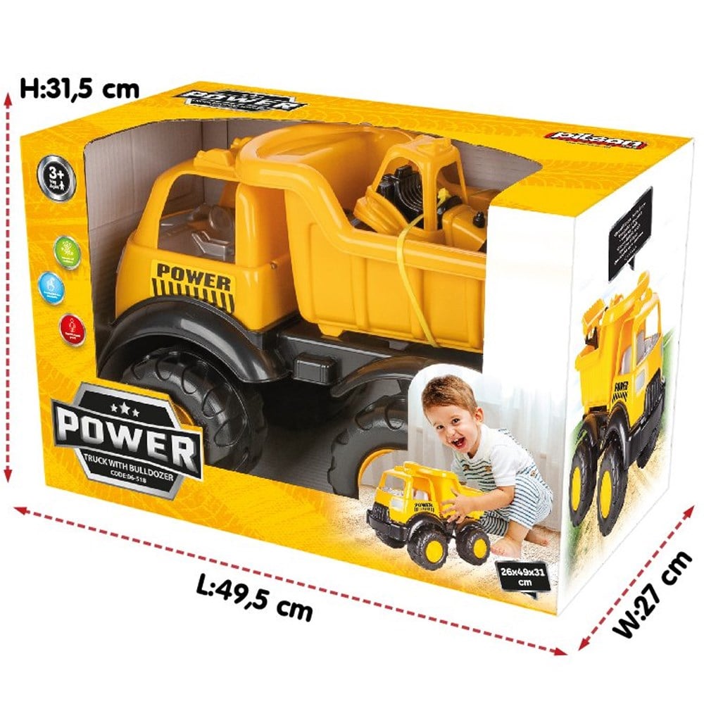 Power İş Makinalı Kamyon-Oyuncak Kamyon