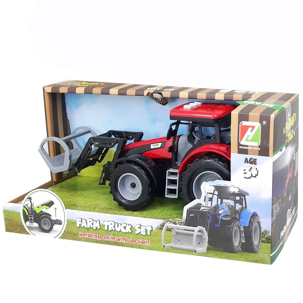 Römorklu Traktör Sesli Işıklı 26 Cm KZL-550-46J-Kumandasız Arabalar