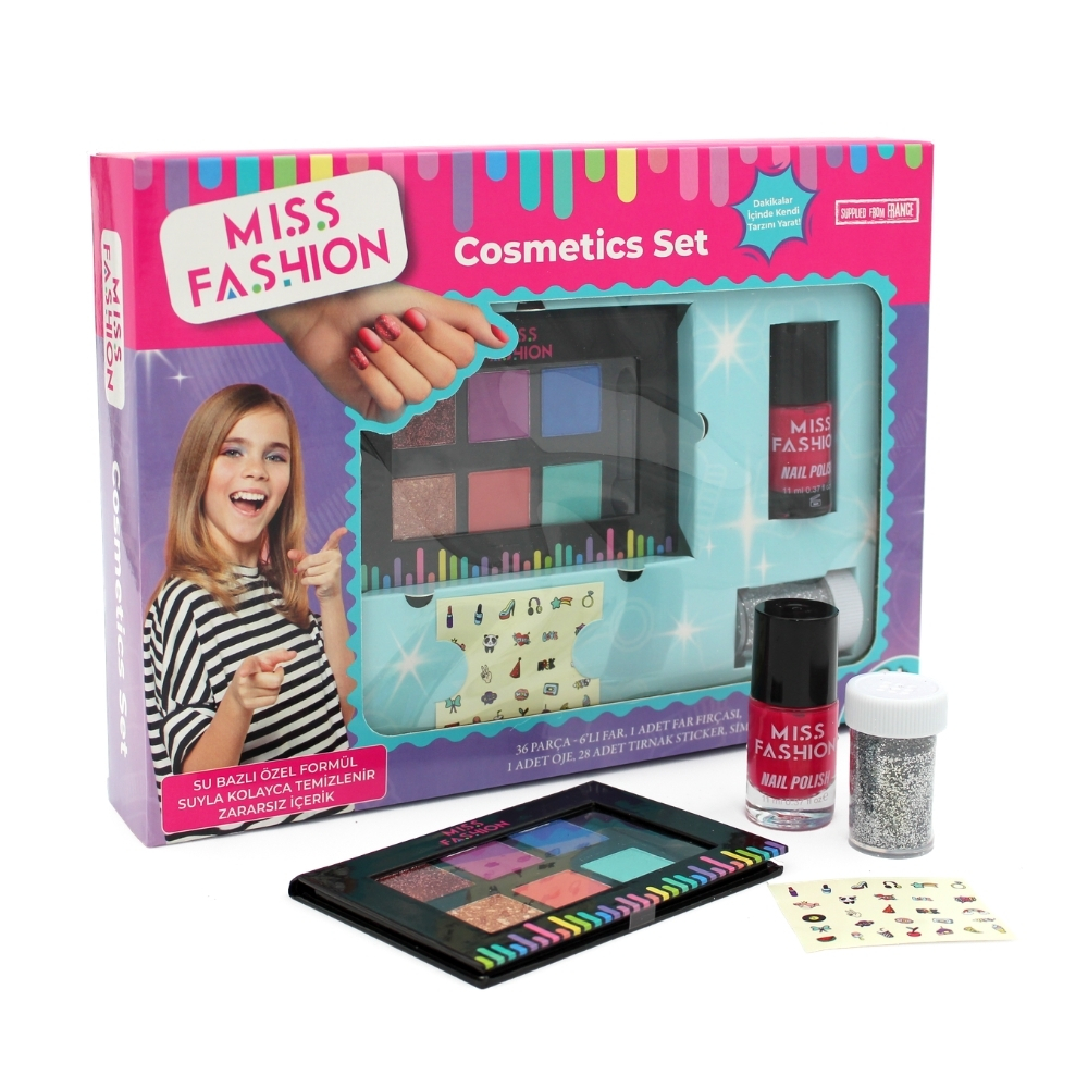 Samatlı Oyuncak Miss Fashion Cosmetics Makyaj Set 67302-Kız Oyun Setleri