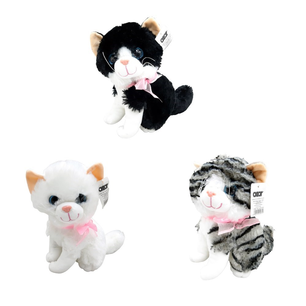 Sesli Peluş Kedi 27 Cm ACR-079-Peluş Oyuncaklar