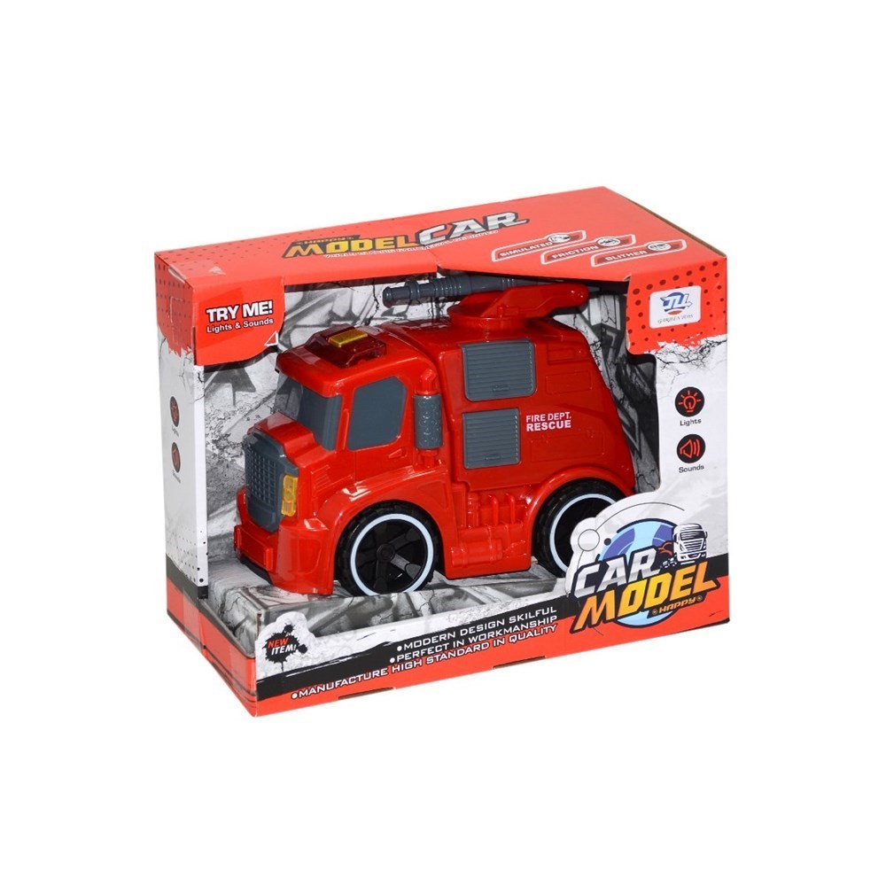 Sürtmeli Sesli Işıklı İtfaiye Araçları 8899-2A-Sürtmeli Araçlar