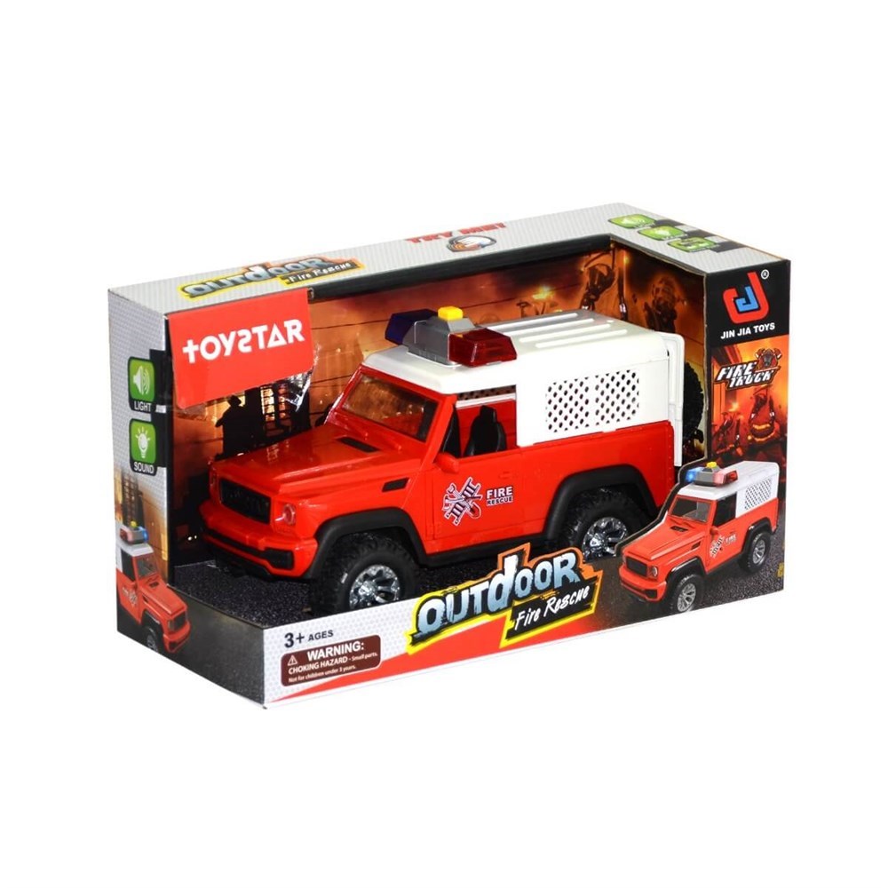 Sürtmeli Sesli Polis/İtfaiye Aracı-Oyuncak Kamyon