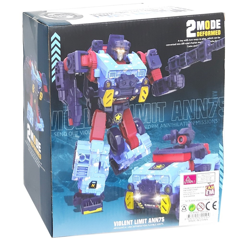 Teçhizatlı Dönüşebilen Robot 20 Cm 3+ 339-88-Karakter Figürleri