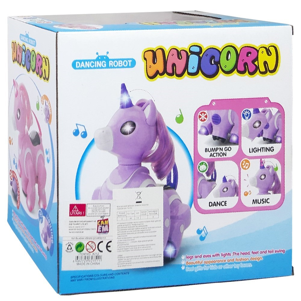 Vardem Oyuncak Işıklı Müzikli Dans Eden Unicorn Robot 8212-Oyuncak Robotlar