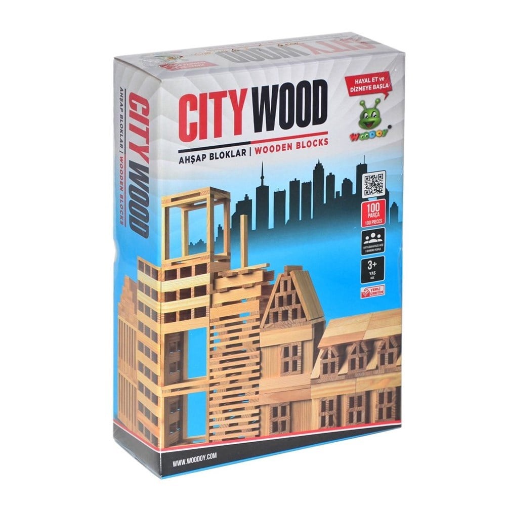 Woodoy City Wood KR101-Ahşap Oyuncaklar