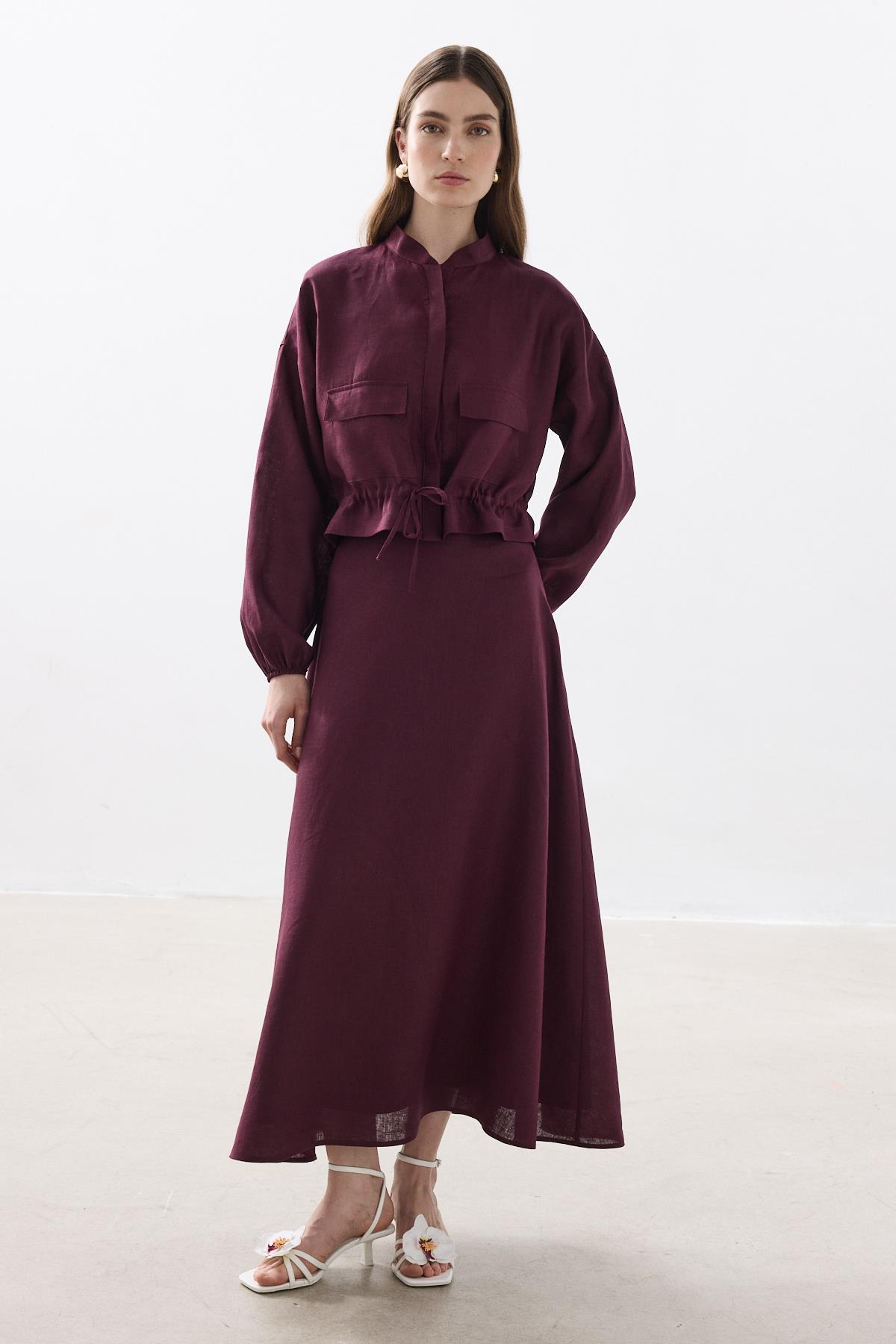 %100 KETEN BOMBER CEKET BORDO