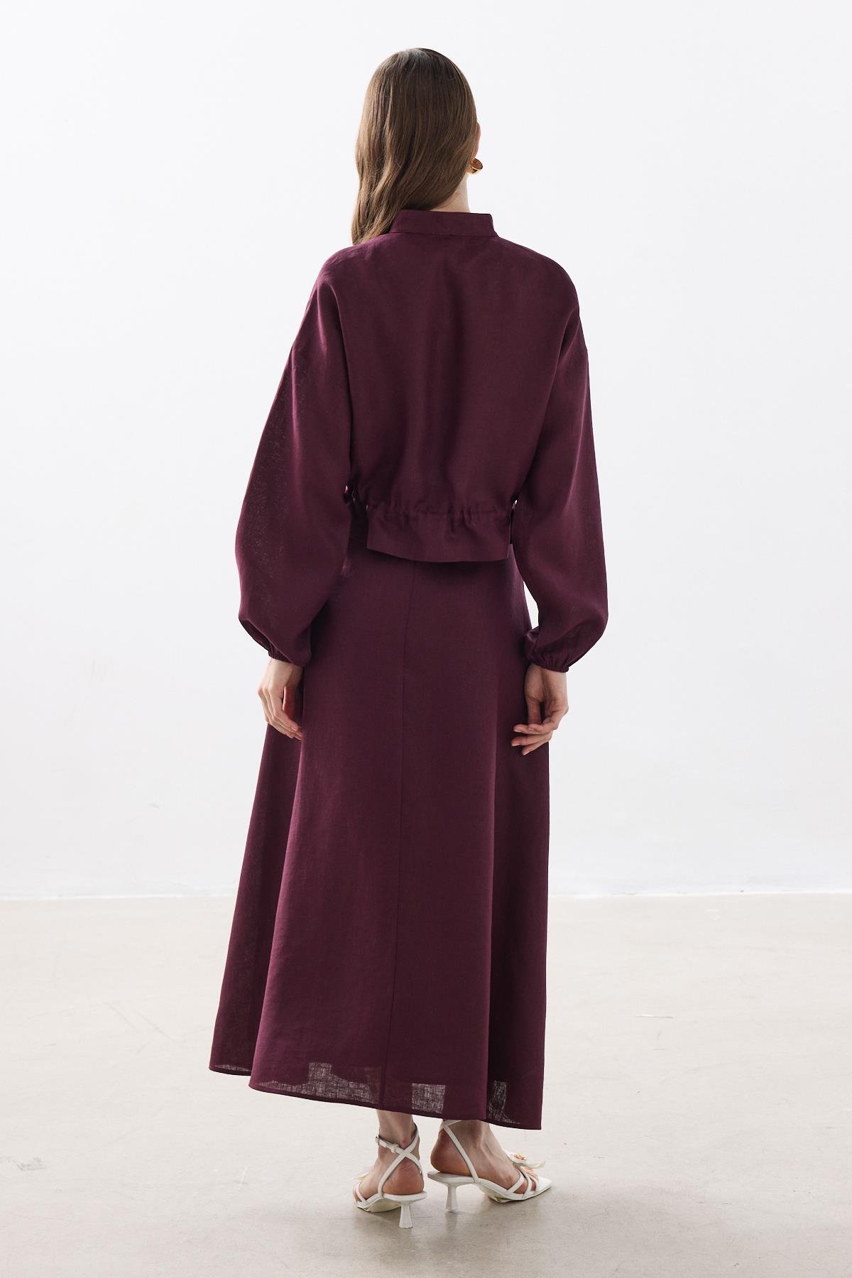 %100 KETEN BOMBER CEKET BORDO