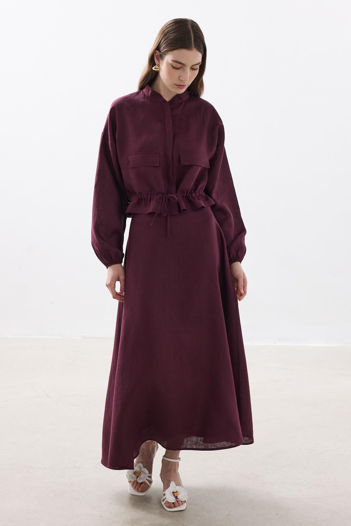%100 KETEN BOMBER CEKET BORDO