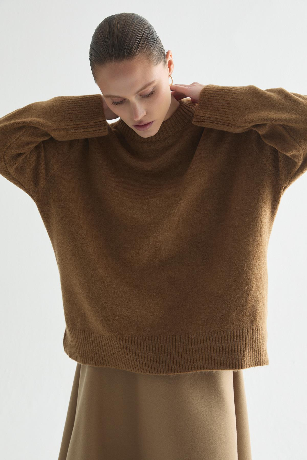 BEBE YAKA BASIC KAZAK CAMEL