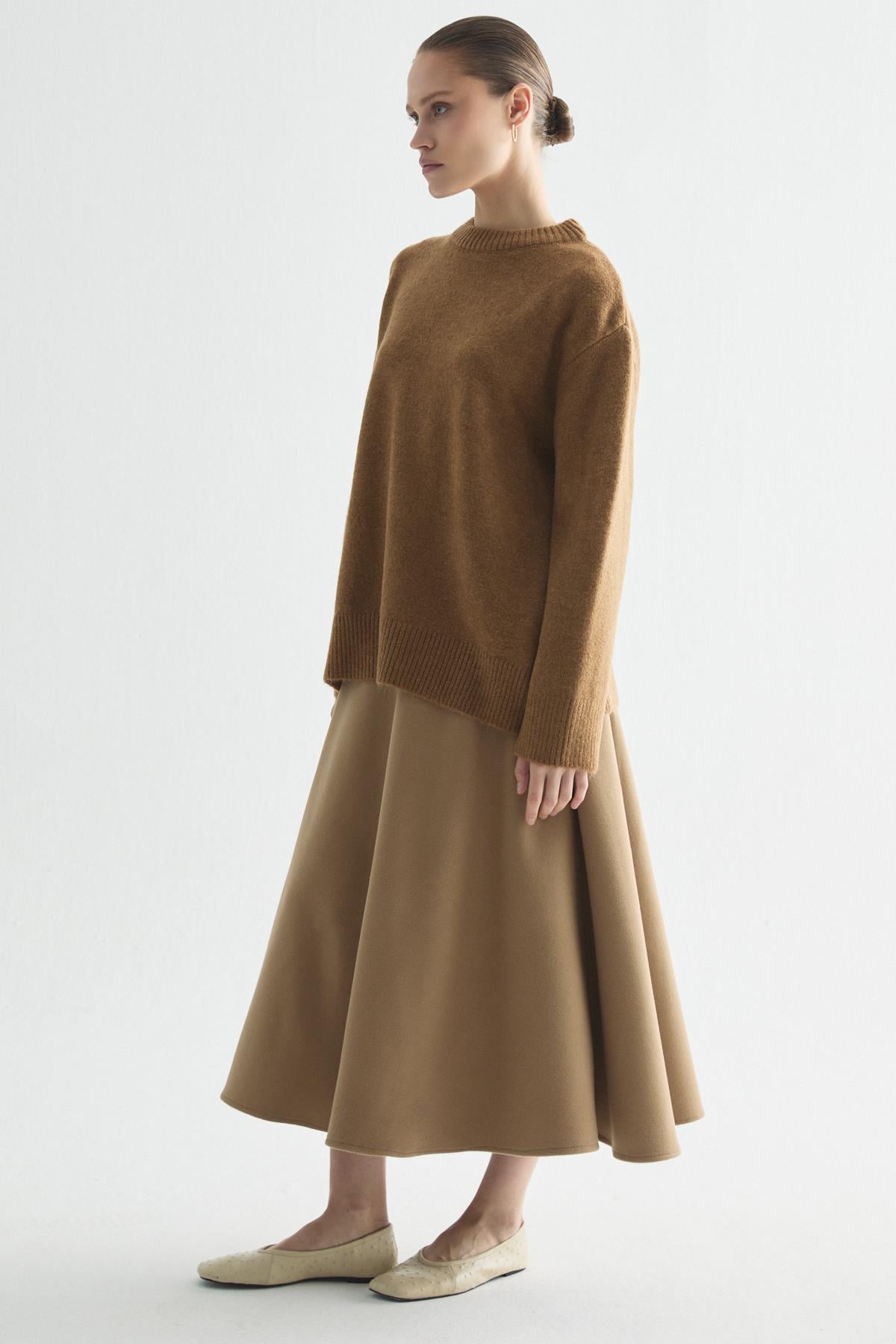 BEBE YAKA BASIC KAZAK CAMEL