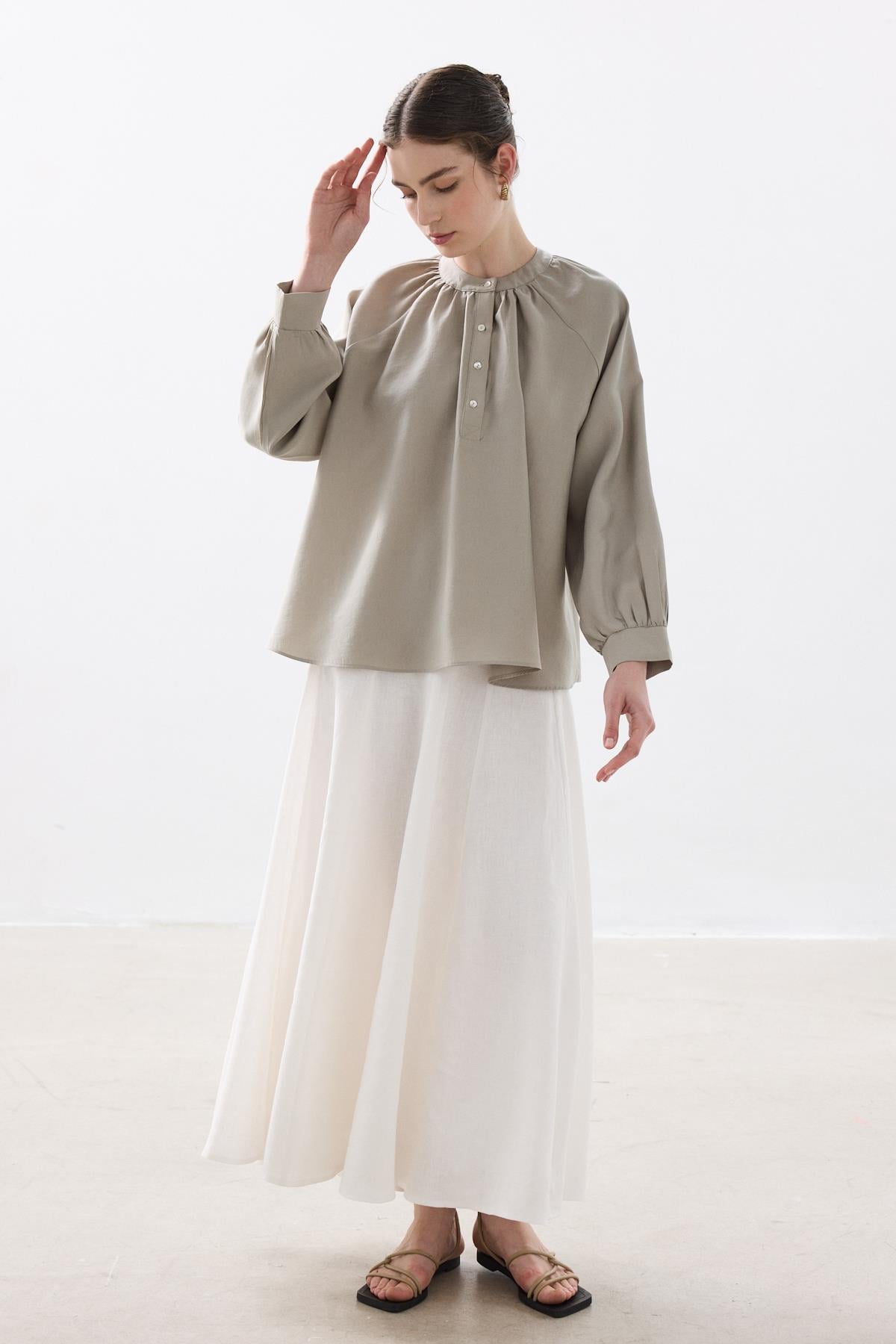 MUSE CUPRO BLUZ TAŞ