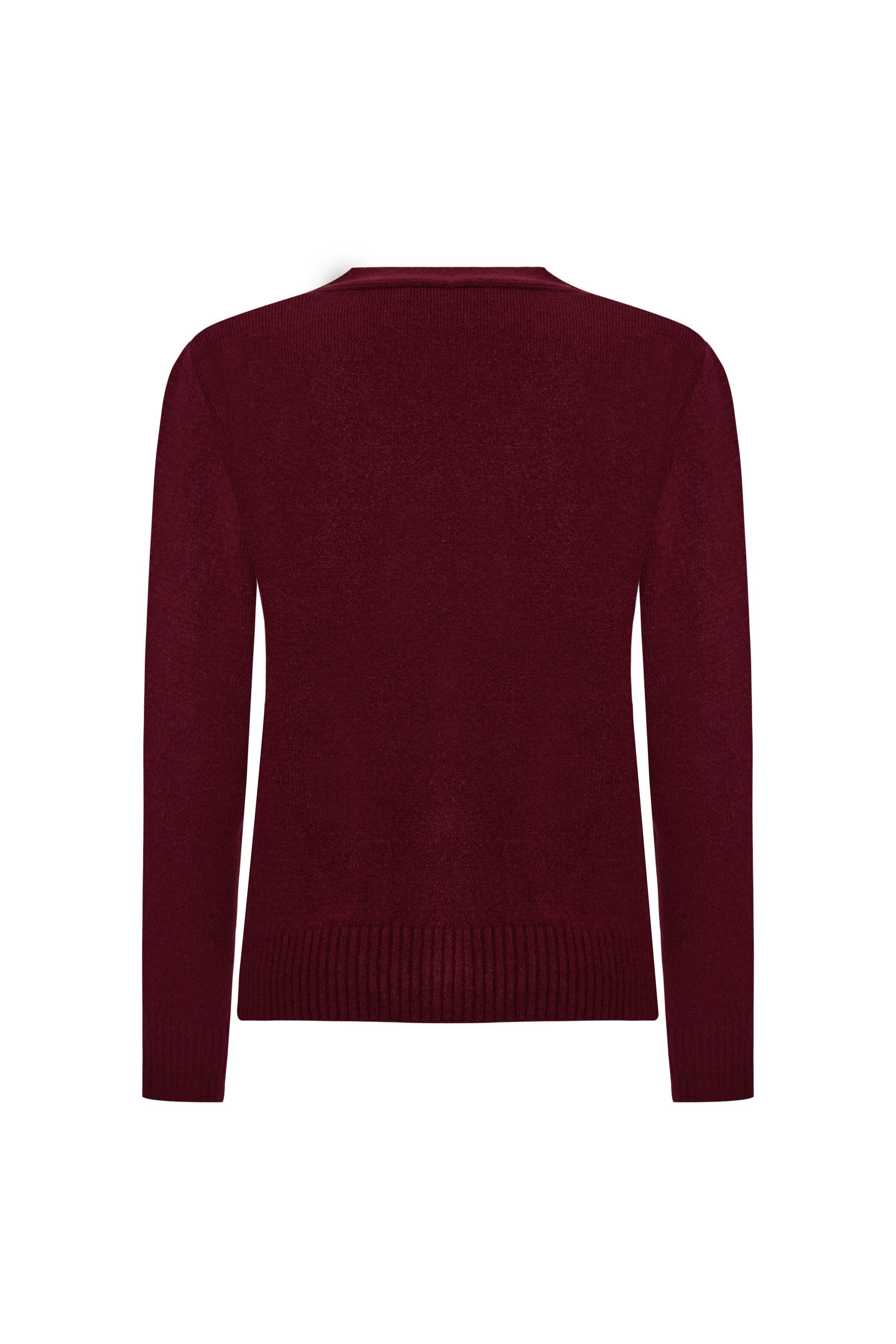 VALLEY TRİKO HIRKA BORDO