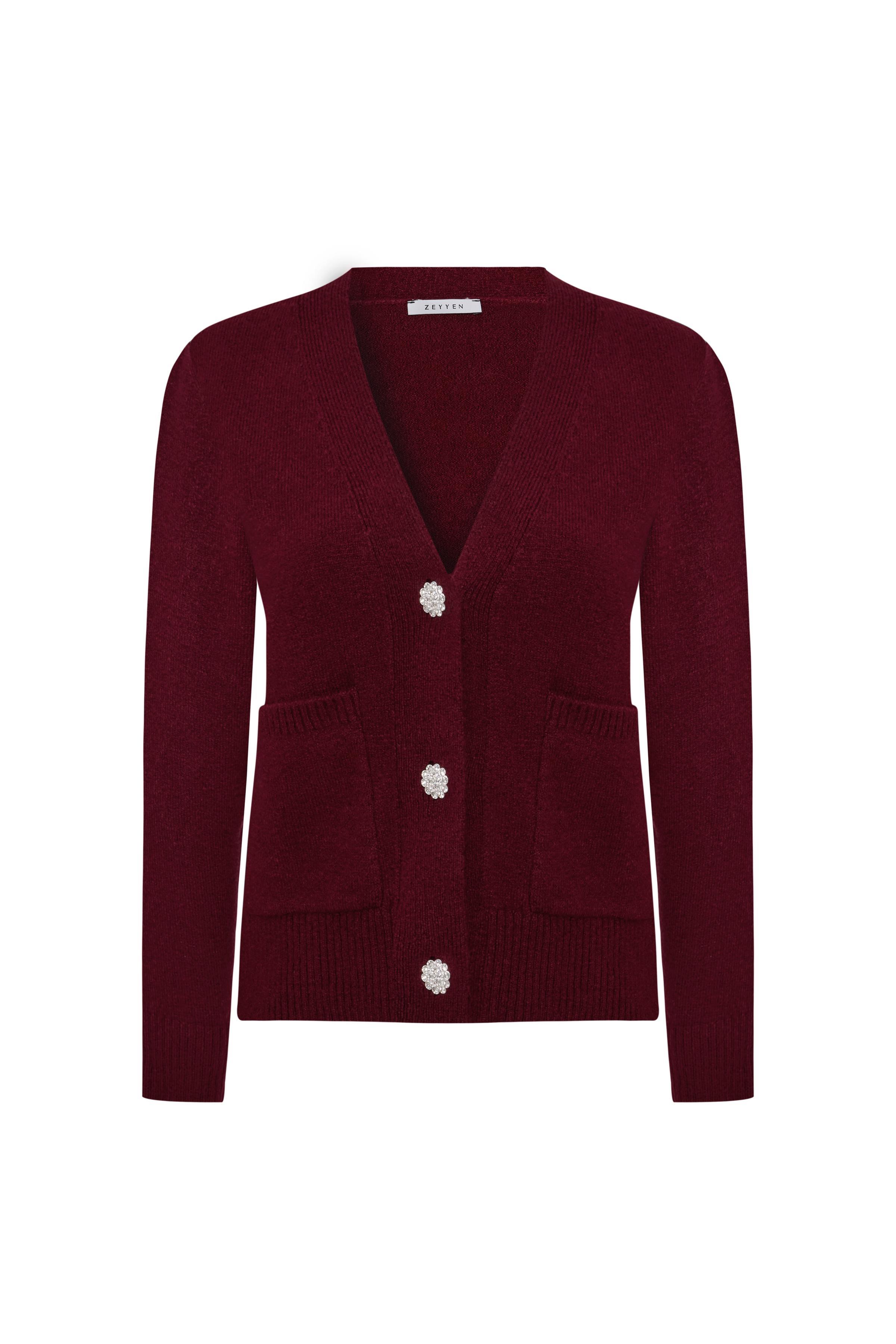 VALLEY TRİKO HIRKA BORDO