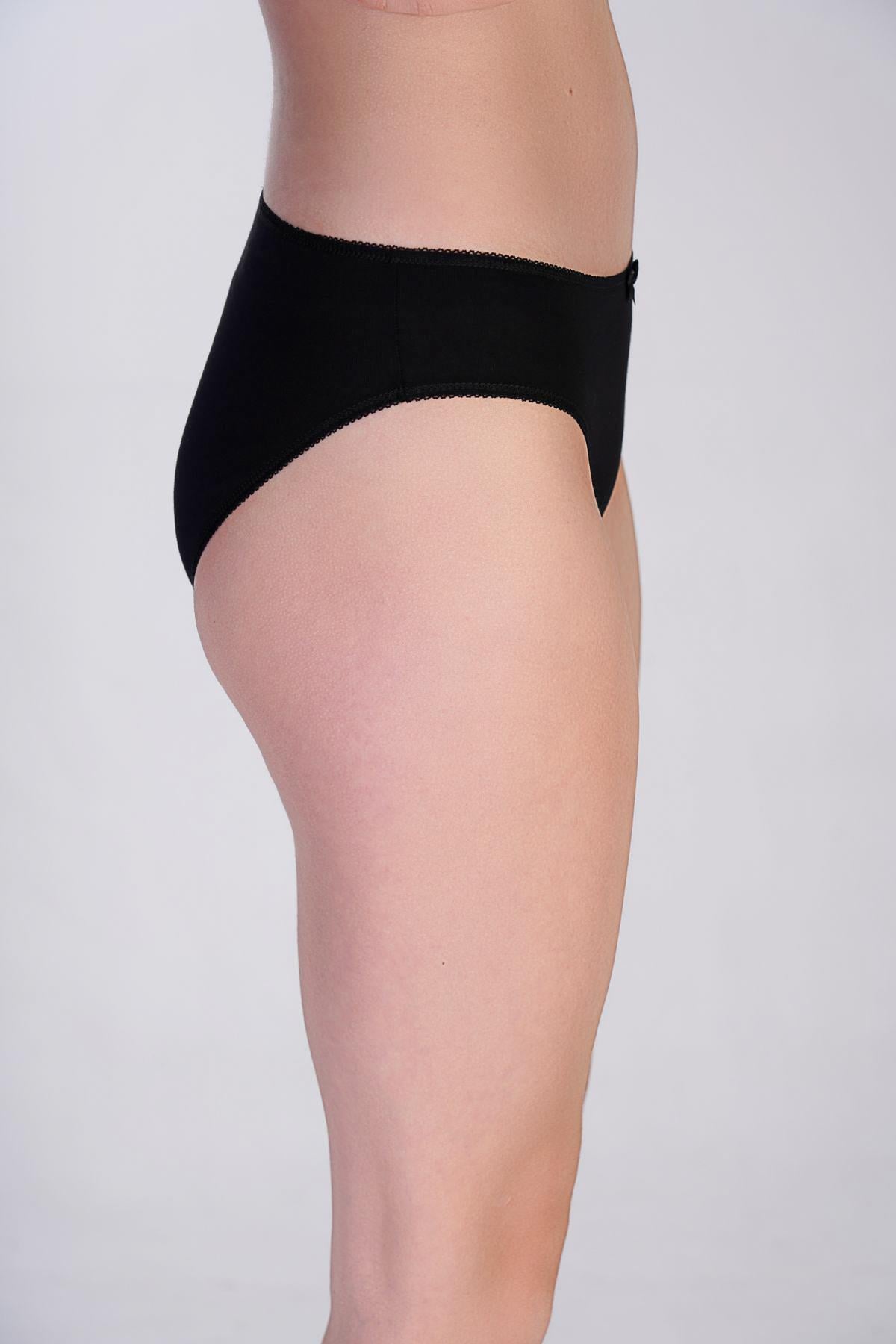 3'lü Paket Bikini Külot 5001 Siyah