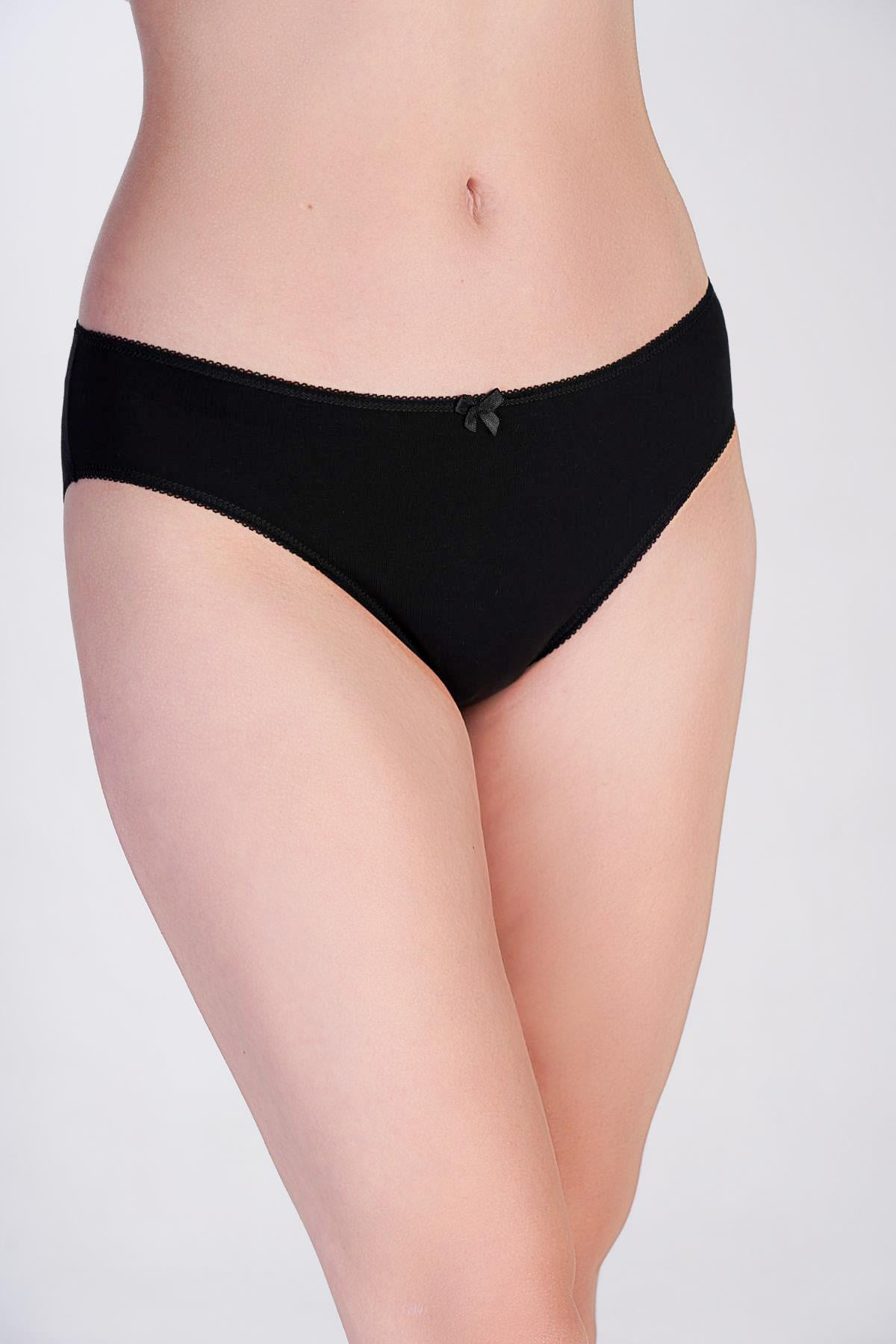 3'lü Paket Bikini Külot 5001 Siyah