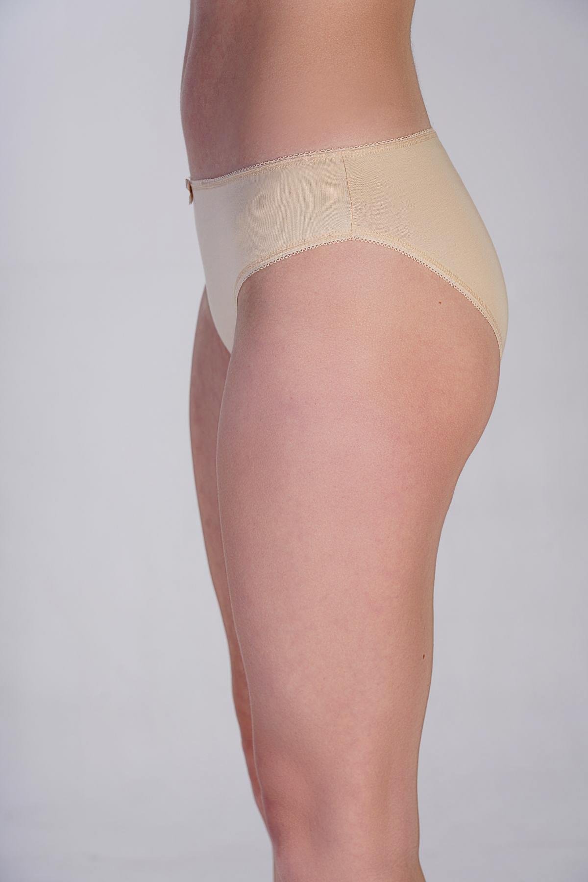 3'lü Paket Bikini Külot 5001 Ten